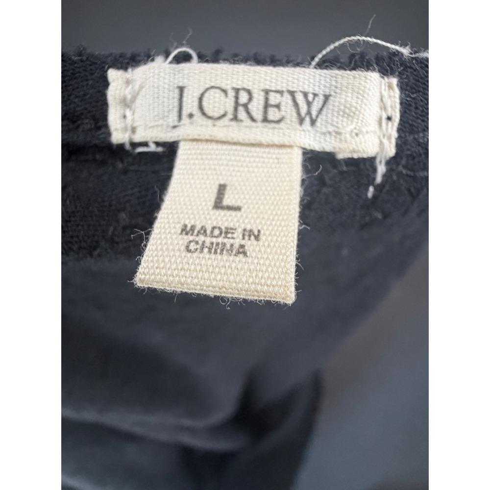 J.Crew Womens Black Sequin Tank Top Sleeveless Scoop Neck Party Blouse Large - Picture 8 of 10